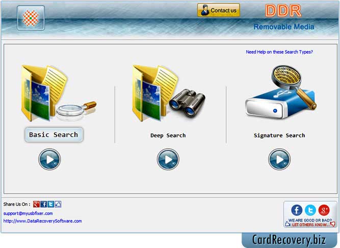 USB Media Recovery Software screenshot