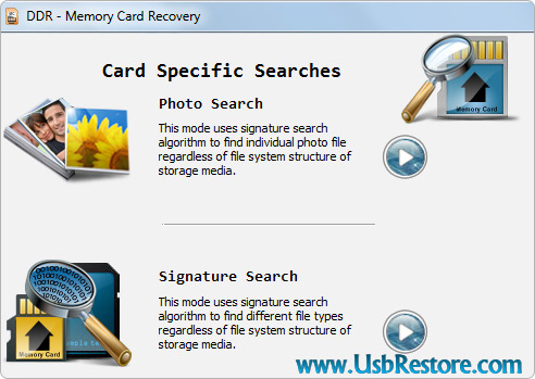 Screenshot of Card Data Recovery