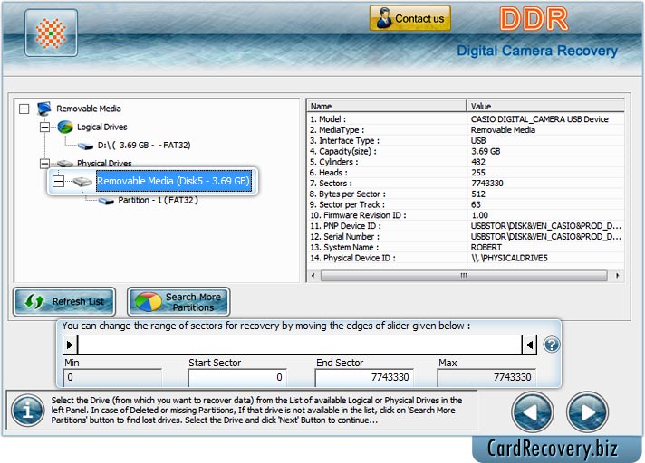 Digital Camera Recovery software