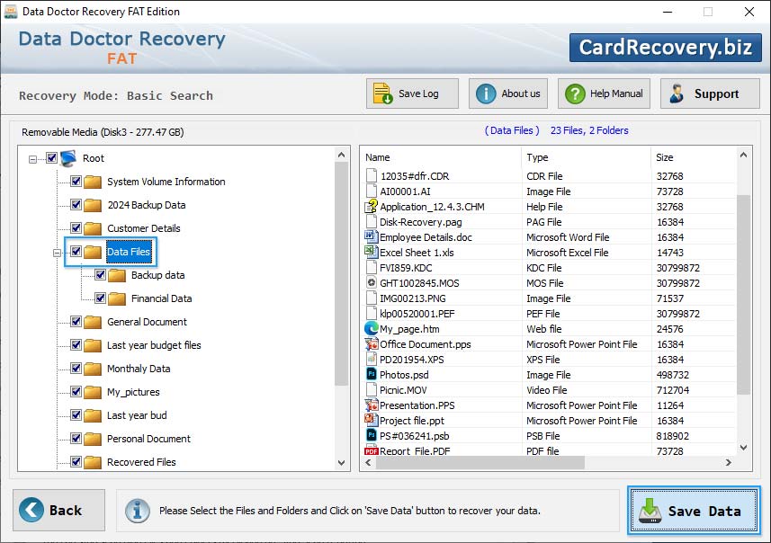 Recovered Data