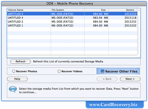 Mobile phone data recovery