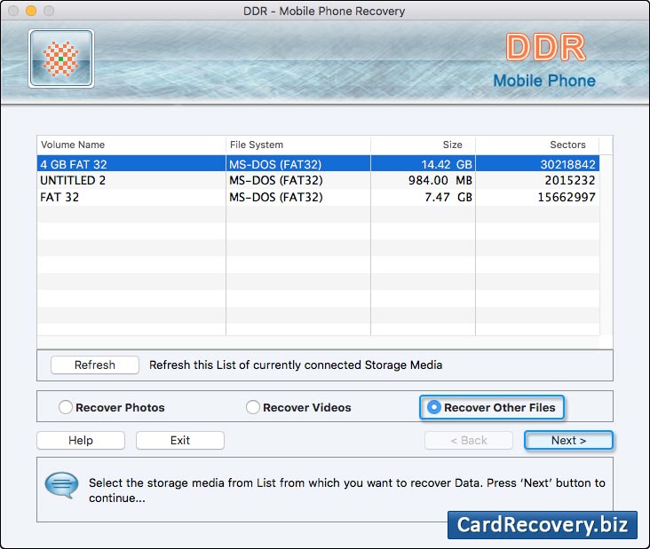 Mobile phone data recovery
