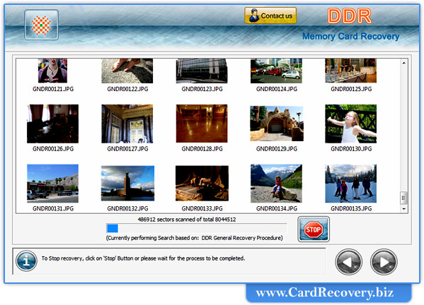 Memory card recovery