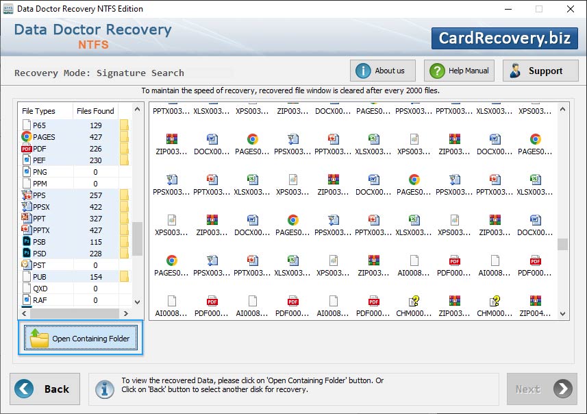 Recovered Data