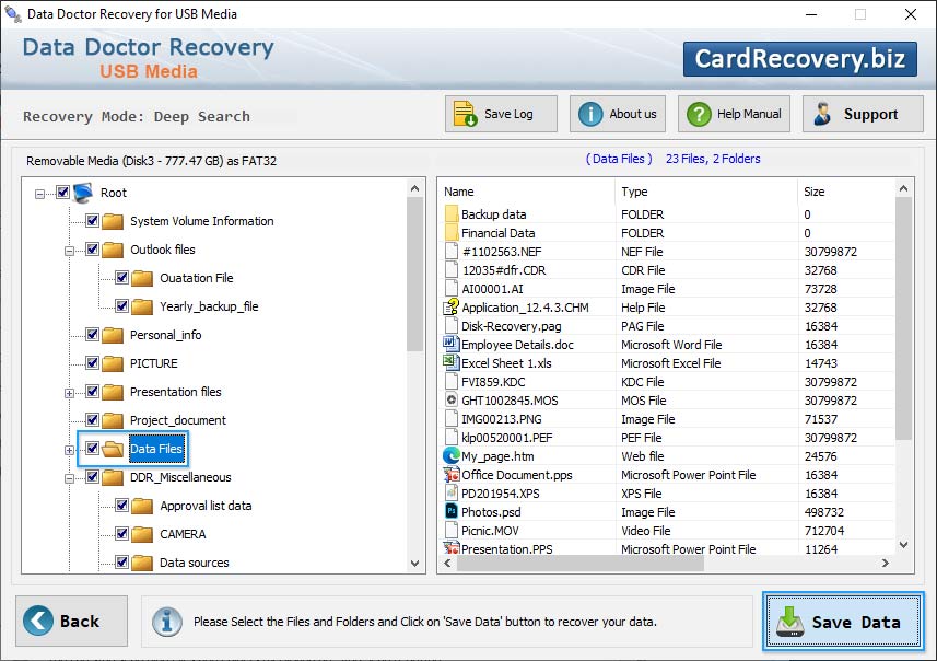 Recovered Data