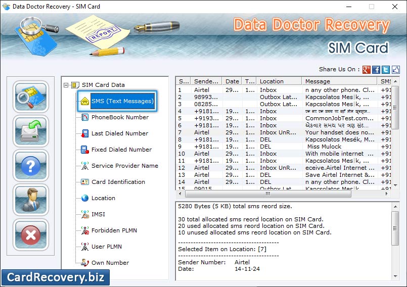 SIM Card Recovery