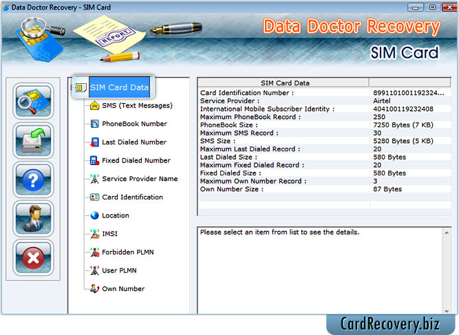 SIM Card Recovery